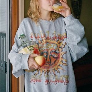 gray sublime sweatshirt